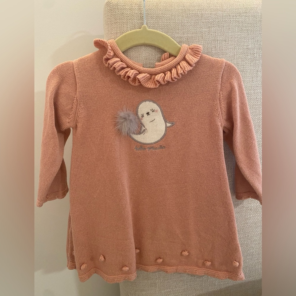 Tutto piccolo knit pink dress